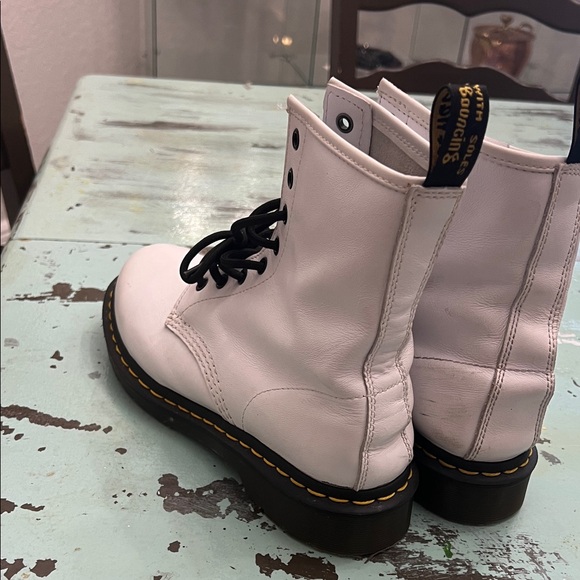 Dr. Martens Women's White Combat Boots - Picture 8 of 8